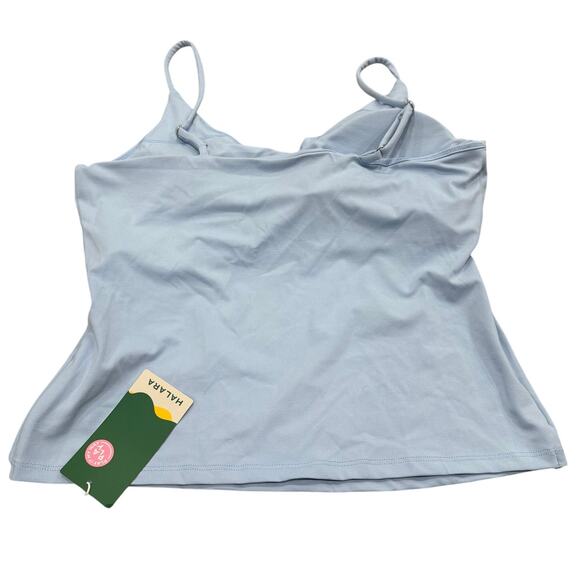 Halara Y2K Girly Adjustable Strap Ruffle Angel Falls Blue Tank Top Medium - Picture 2 of 3